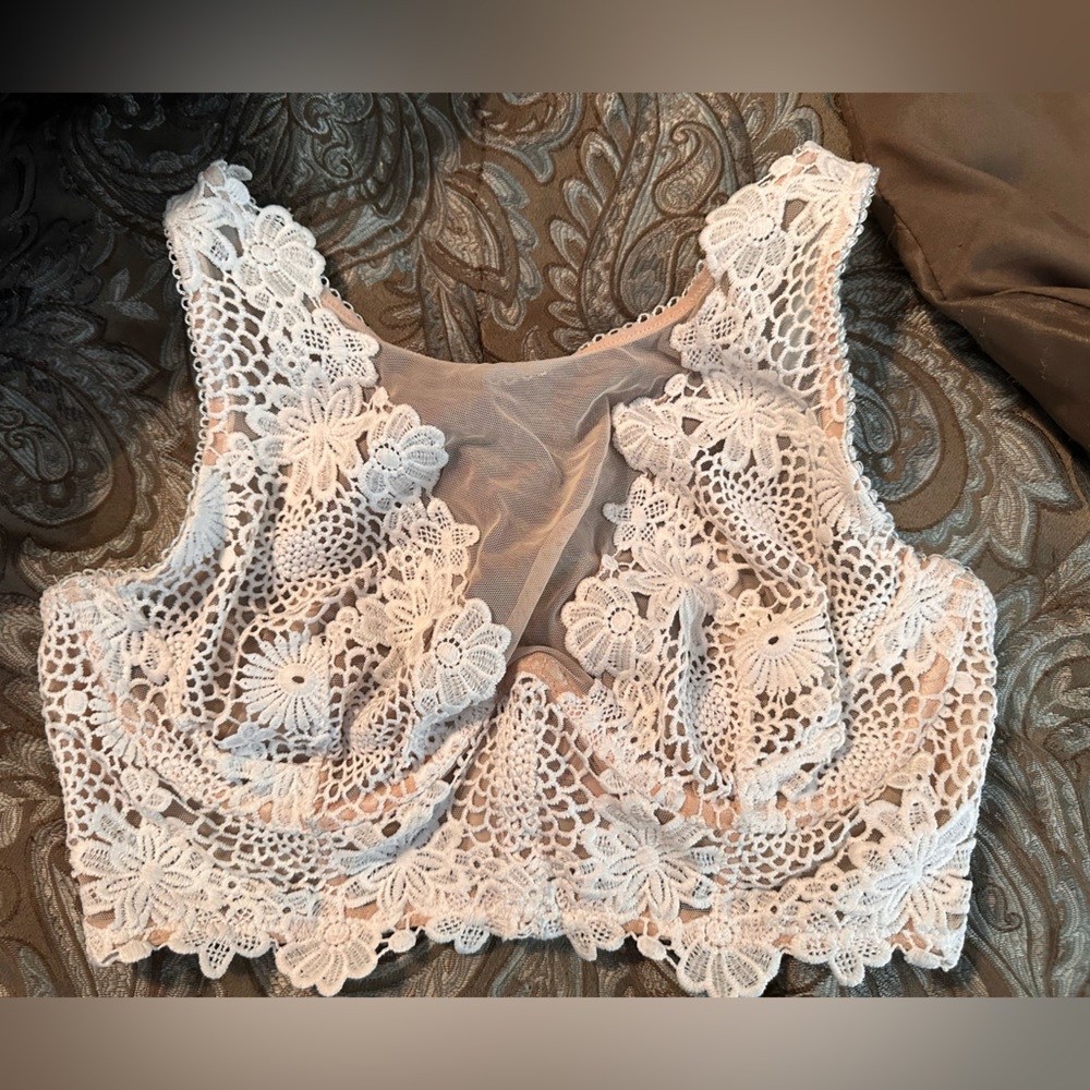 Rare Victorias Secret Crochet Bra/ Top 36D
